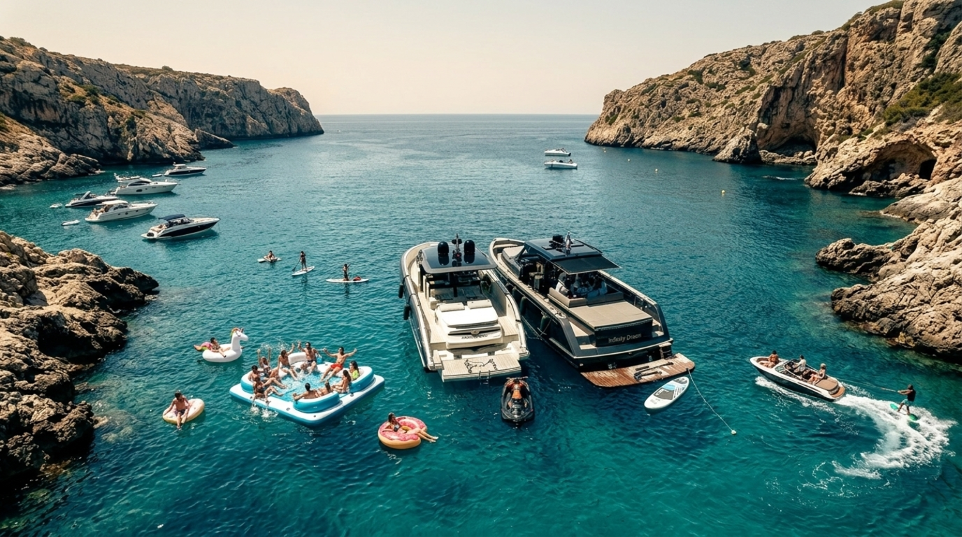 Yachts en Méditerranée